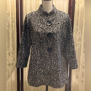 JM COLLECTION BIG BUTTON JACKET - SZ SMALL